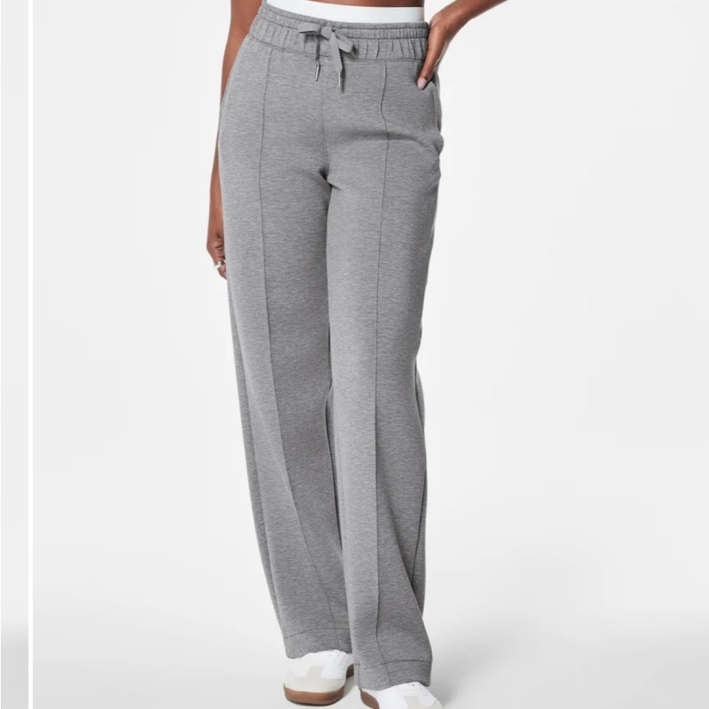 Gray Women's Wide-Leg Pants